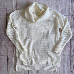 iKnit Ivory Sweater NWT MEDIUM Cowl Neck